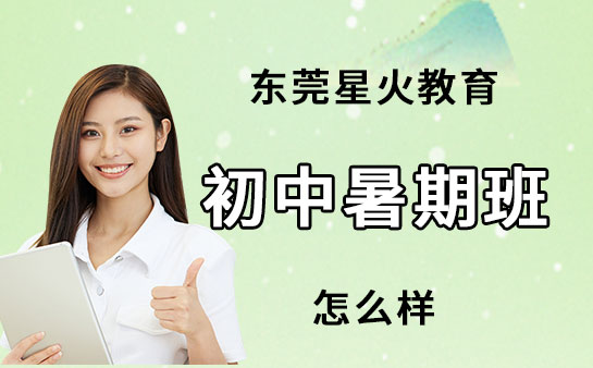 东莞星火教育初中暑期班怎么样